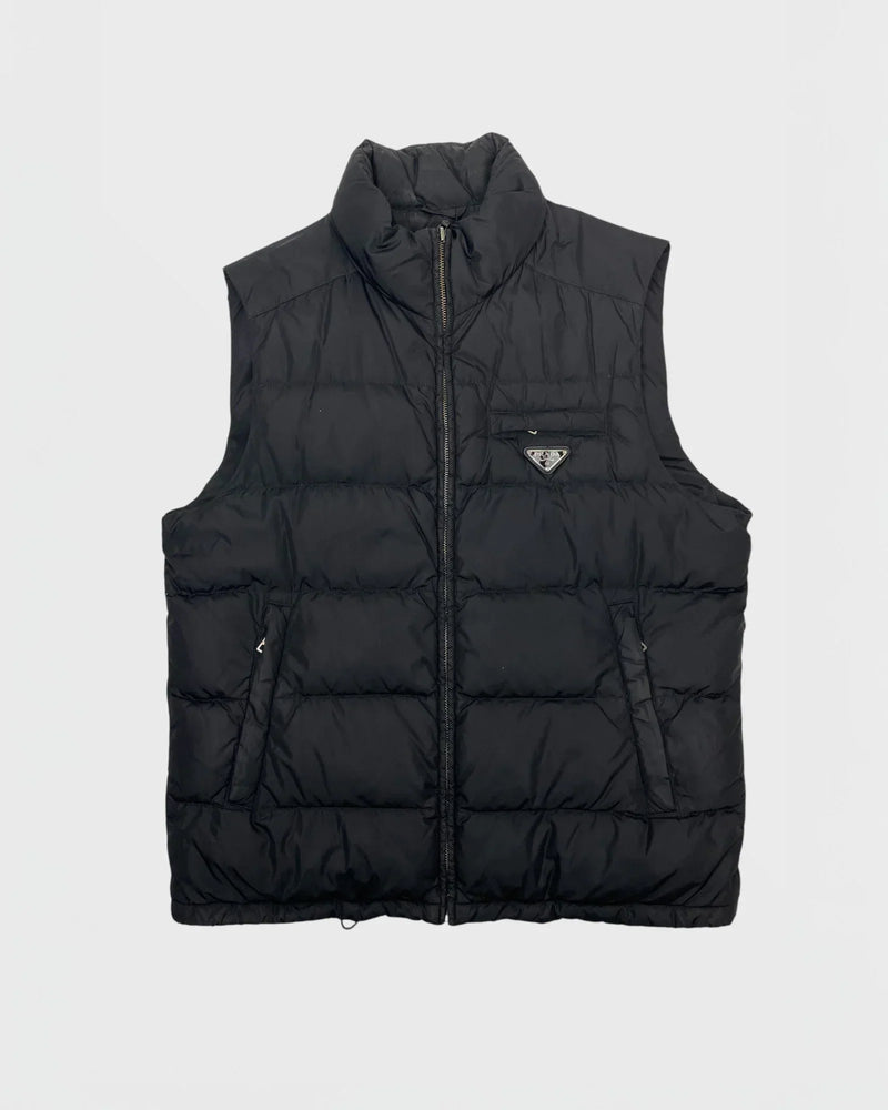 Prada sleeveless puffer jacket