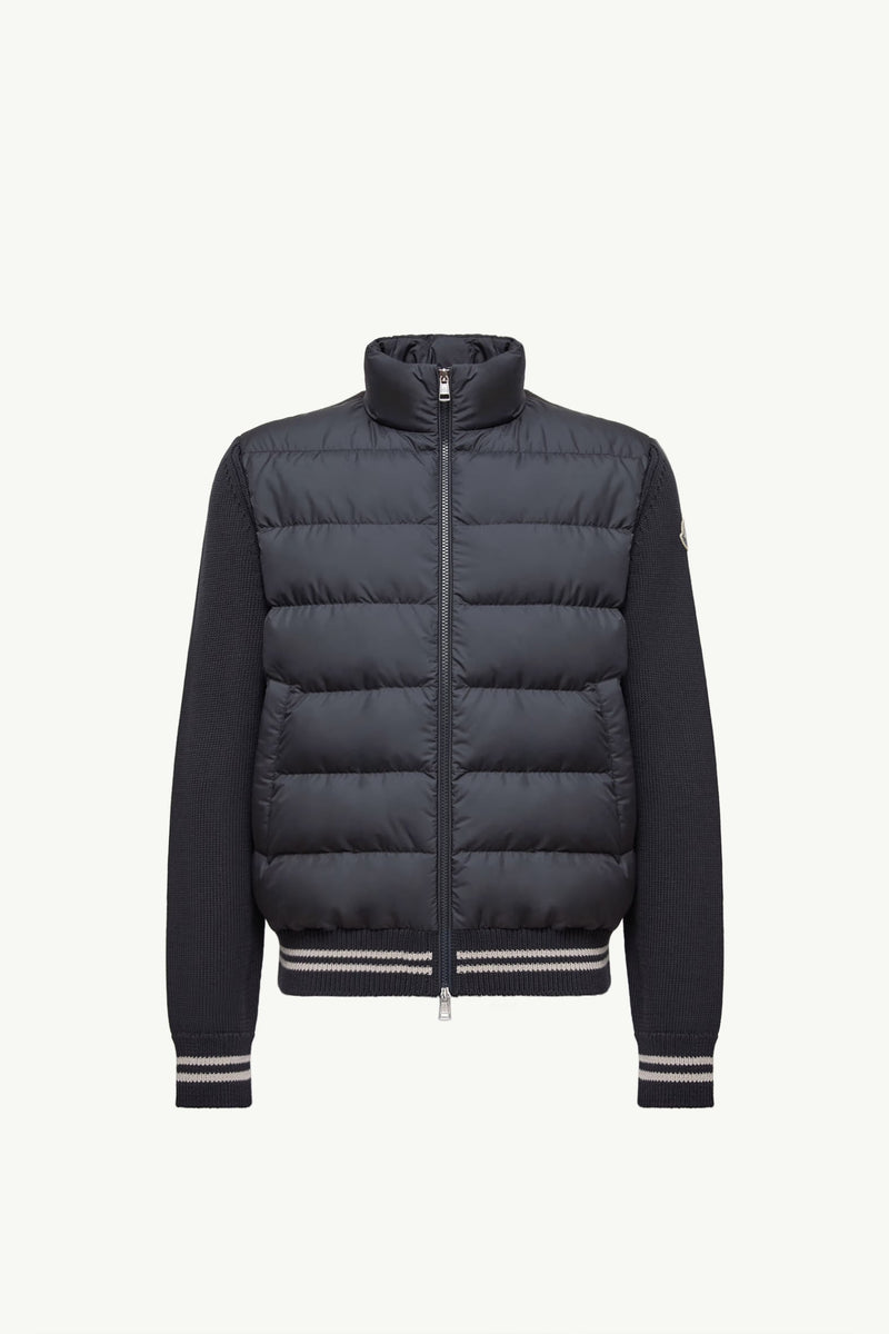 MONCLER QUILTED COTTON CARDIGAN