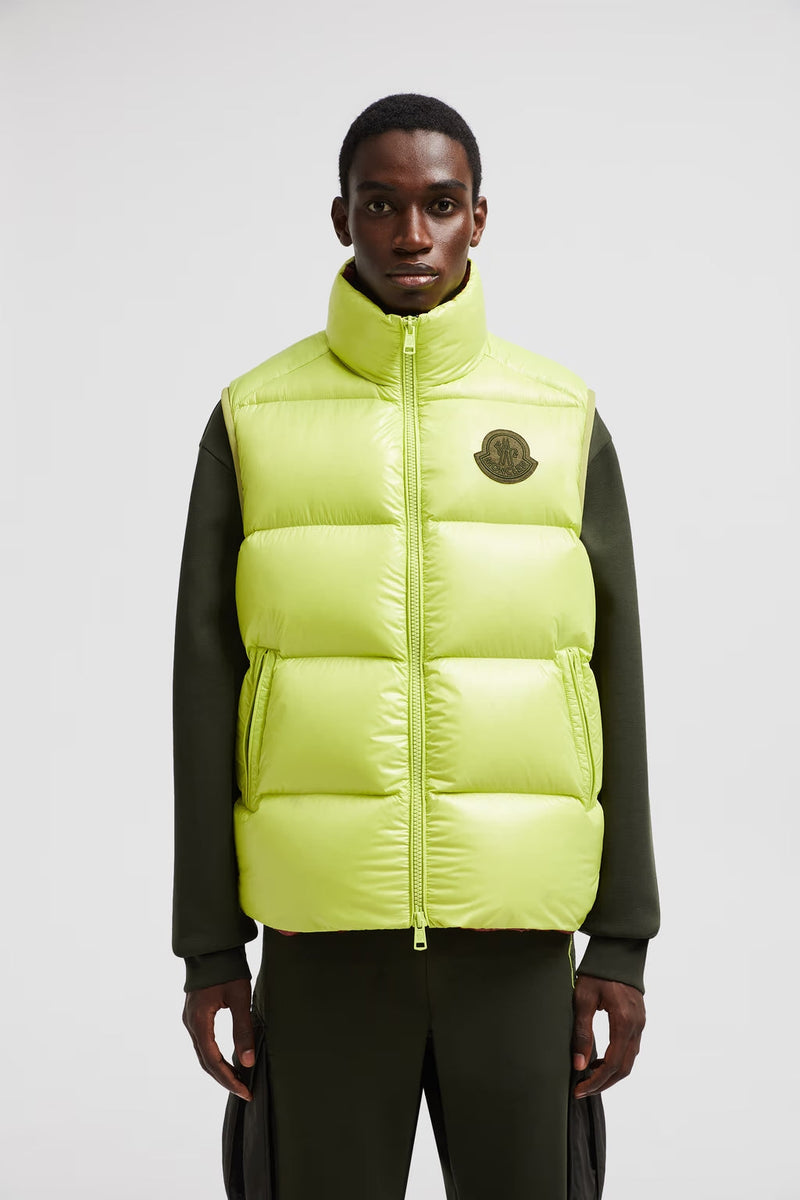 Sumido Lime Green Moncler Sleeveless Down Jacket