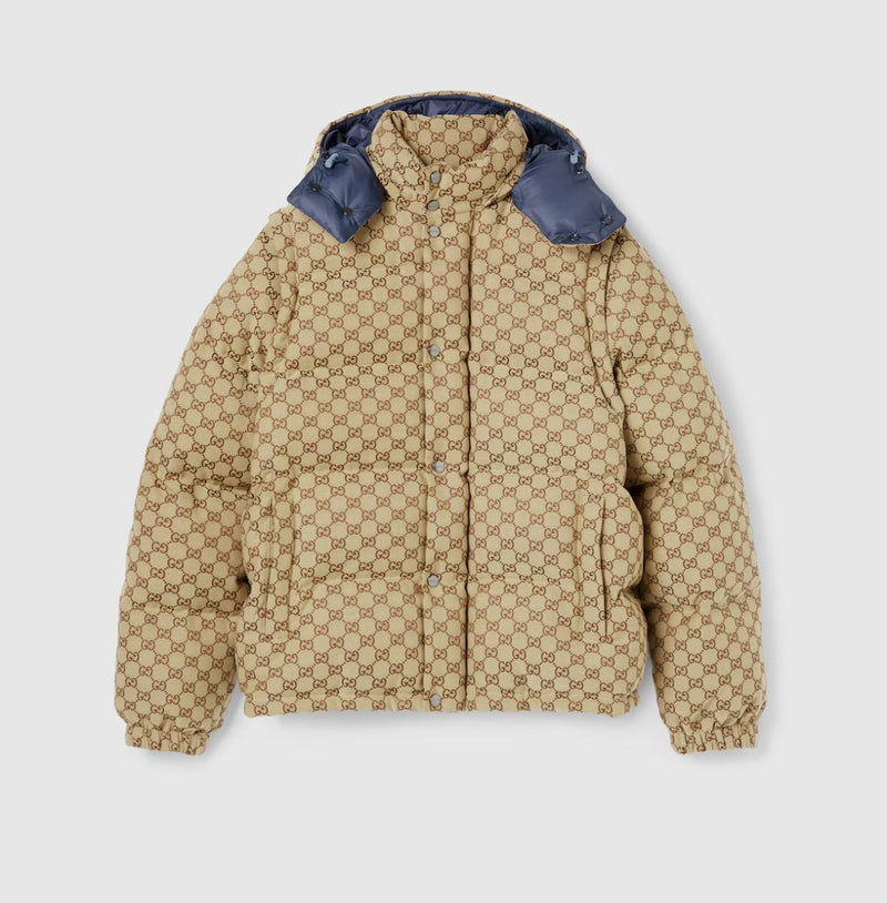GG canvas down jacket