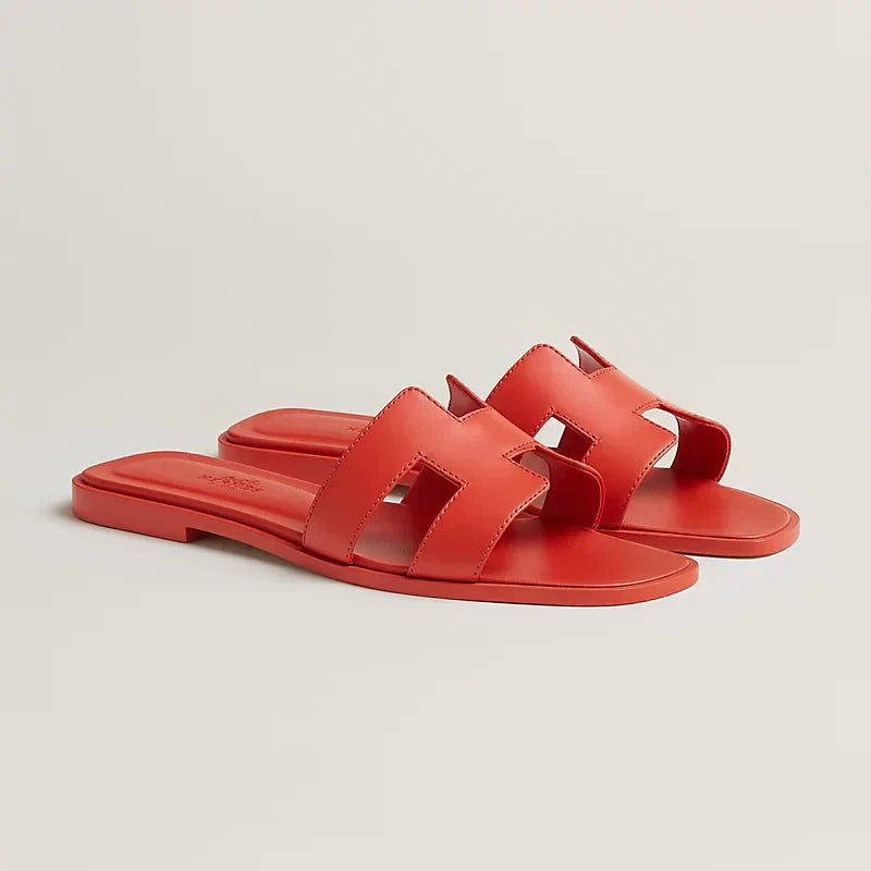 Hermes - Capucine Orange Sandals