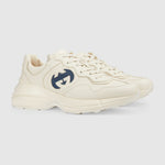BASKETS EN CUIR RHYTON AVEC LOGO GUCCI POUR HOMME