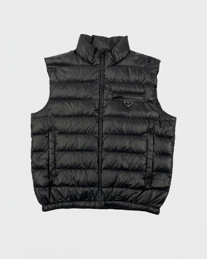 Prada sleeveless puffer jacket