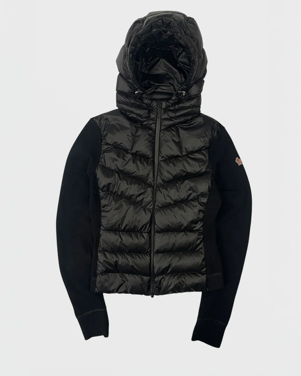 Moncler doudoune bi-matière cardigan femme