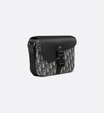 Sac Messenger à rabat Saddle Small Noir et Beige