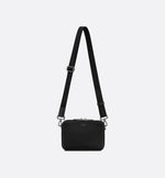 CD Icon zipped shoulder pouch