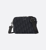 Zipped shoulder pouch
Black Dior Oblique jacquard canvas