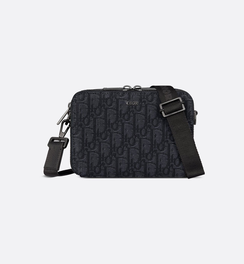 Zipped shoulder pouch
Black Dior Oblique jacquard canvas