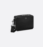CD Icon zipped shoulder pouch