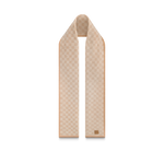 Bonnet et Écharpe Néo Petit Damier Beige