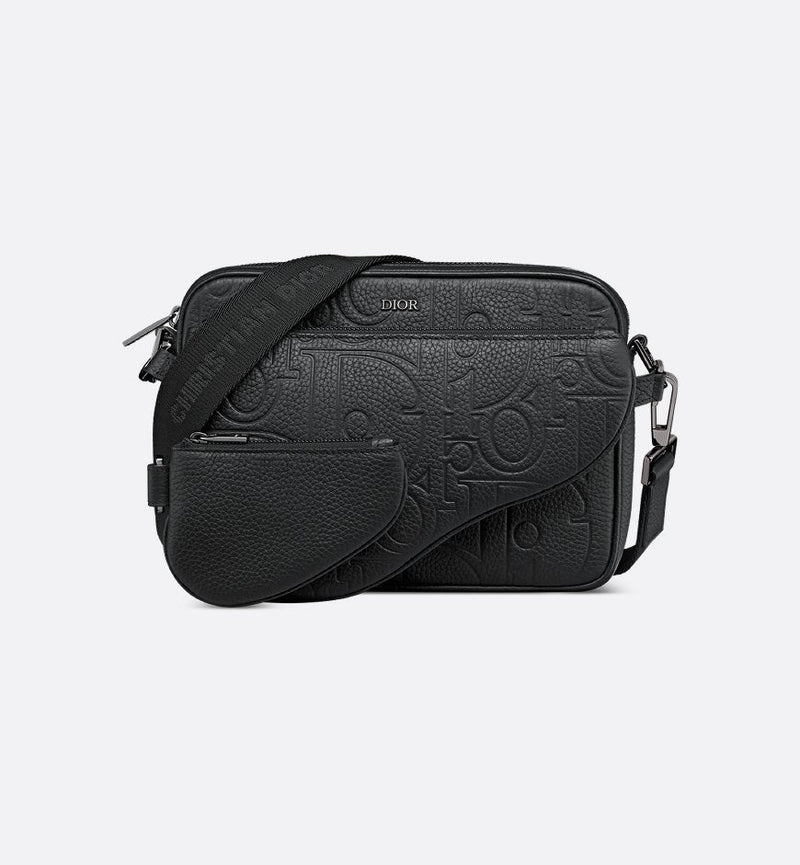 Triple Pouch Saddle Cuir
