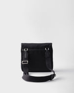 Sac porté épaule en Re-Nylon et cuir Saffiano