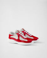 Prada America’s Cup Red Bike Fabric Sneakers