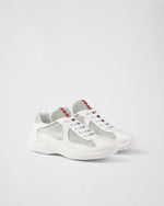 Prada America’s Cup White Bike Fabric Sneakers
