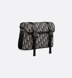 Dior Hit The Road Black and Beige Flap Messenger Bag