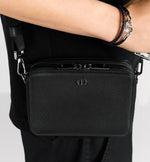 CD Icon zipped shoulder pouch
