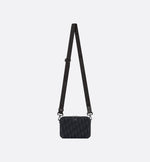 Zipped shoulder pouch
Black Dior Oblique jacquard canvas