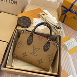LV - Small OnTheGo BB Tote Brown double