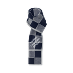 Bonnet et Écharpe Damier Heritage Bleu Marine