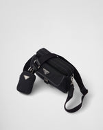 Sac porté épaule en Re-Nylon et cuir Saffiano