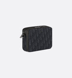 Zipped shoulder pouch
Black Dior Oblique jacquard canvas