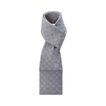 Bonnet et Écharpe Néo Petit Damier Gris