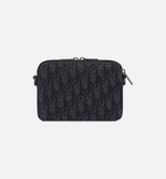 Zipped shoulder pouch
Black Dior Oblique jacquard canvas