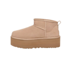 UGG Botte Classic Ultra Mini à plateforme Beige