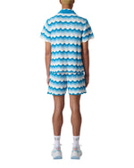 Wavy Gradient Crochet Shirt
