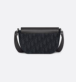 Black Saddle Flap Mini Messenger Bag