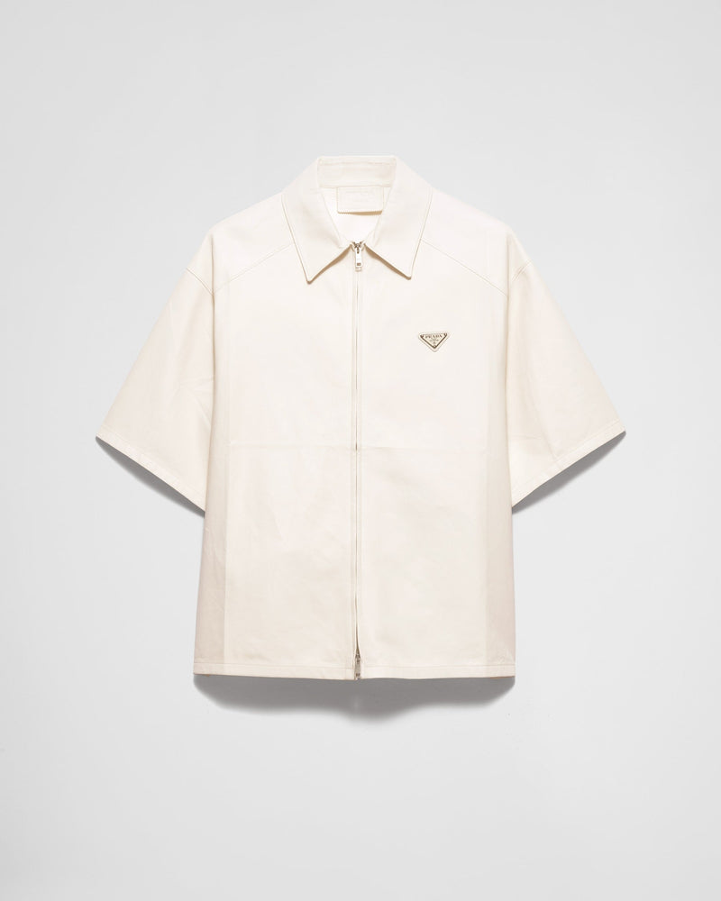 Nappa leather shirt