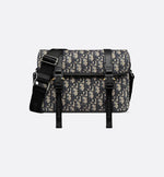 Dior Hit The Road Black and Beige Flap Messenger Bag