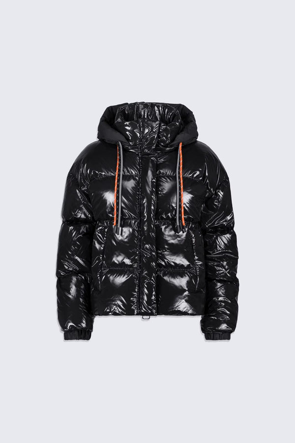 Doudoune courte brillante Lili Bright Black