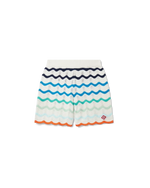Gradient Wave Crochet Shorts