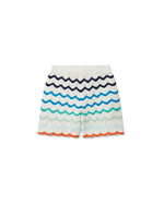 Gradient Wave Crochet Shorts