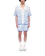 Wavy Gradient Crochet Shirt