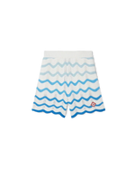 Wavy Gradient Crochet Shorts