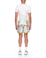 Yoruba Flowers Silk Shorts