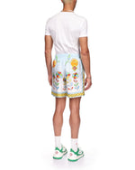 Yoruba Flowers Silk Shorts