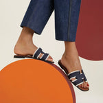 Oran sandals - Raw Blue