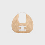 Céline - HOBO BAG IN Raffia and Calfskin